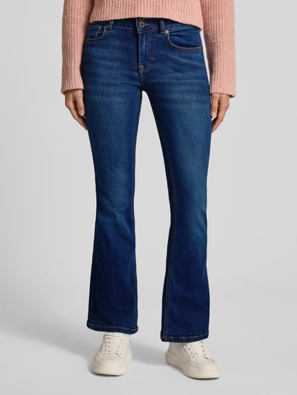 Pepe Jeans Flared Jeans aus Baumwoll-Mix Modell 'VENUS' Jeansblau 4