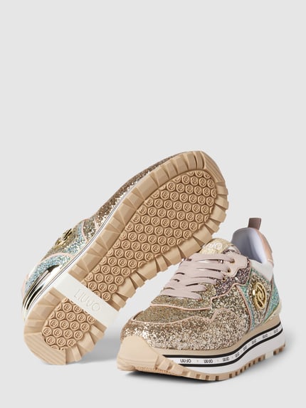 Liu Jo Sneakers met pailletjes Goud gemêleerd - 5