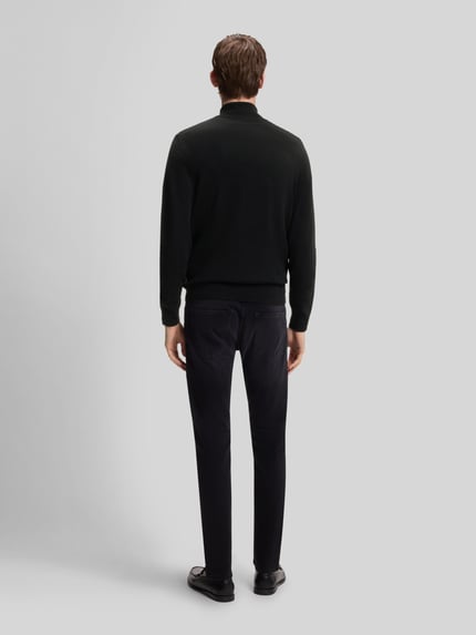 BOSS Regular Fit Pullover aus Schurwoll-Kaschmir-Mix Modell 'H-Hemarlo' Black 5