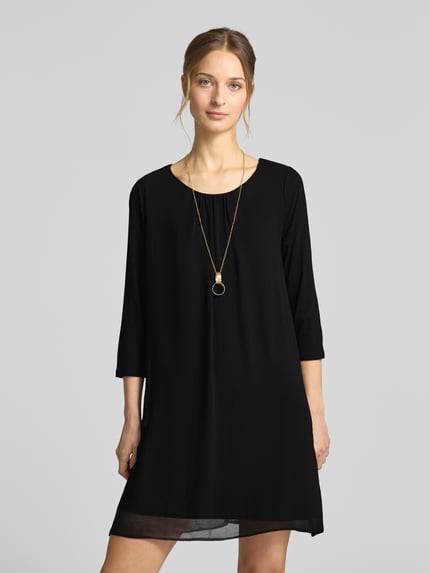 Apricot Minikleid mit Rundhalsausschnitt Black 4