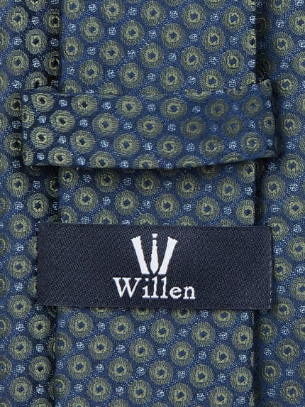 Willen Stropdas van zijde (7 cm) Groen - 2