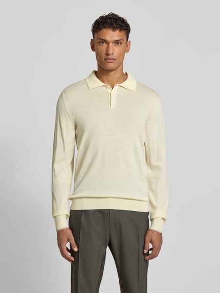 Cruna Strickpolo aus reiner Wolle Offwhite 4