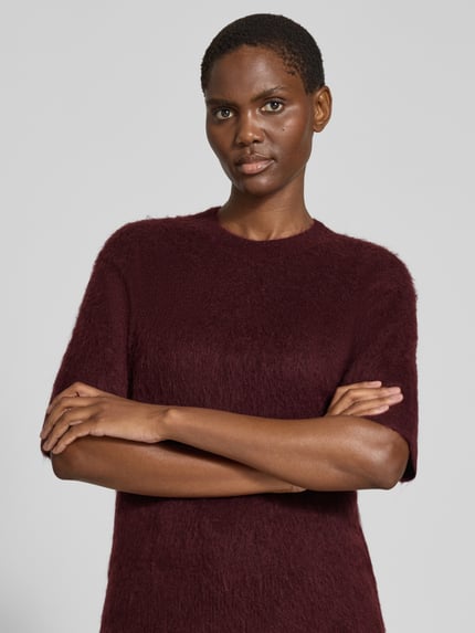OPUS Pullover aus Mohair mit Halbarm Modell 'Pammi' Bordeaux 3