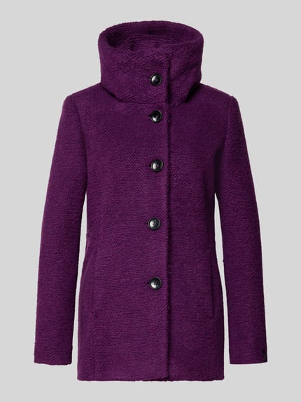 Milo Coats Regular fit jack met wol Model 'JESSE' Paars - 2