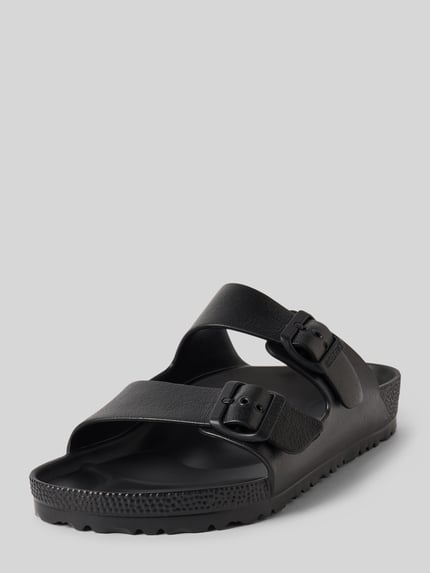 Birkenstock Slides mit Logo-Prägung Modell 'ARIZONA' Black 1