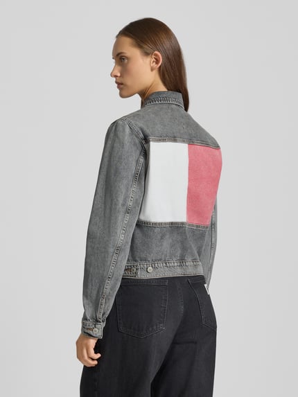 Tommy Jeans Regular Fit Jeansjacke aus reiner Baumwolle Mittelgrau 5