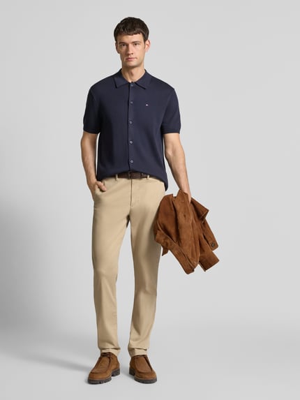 Tommy Hilfiger Straight Fit Chino aus Baumwoll-Mix Beige 1