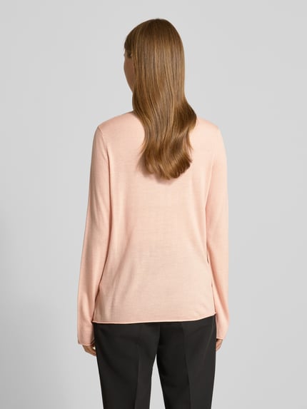 Marc O'Polo Regular Fit Strickpullover aus Schurwolle Rosa 5