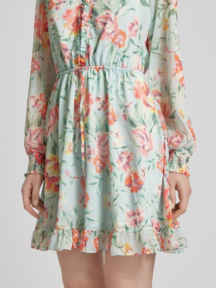 GUESS Minikleid mit floralem Print Modell 'VANESSA' Mint 3