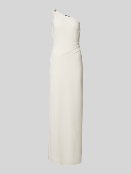 Lauren Ralph Lauren Abendkleid mit seitlicher Raffung Modell 'BELINA' Offwhite 2