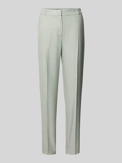 COMMA Slim Fit Stoffhose aus Viskose-Mix mit Bügelfalten Mint 2