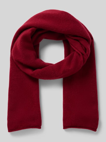 Christian Berg Woman Schal aus Kaschmir mit Rollsaum Bordeaux 1