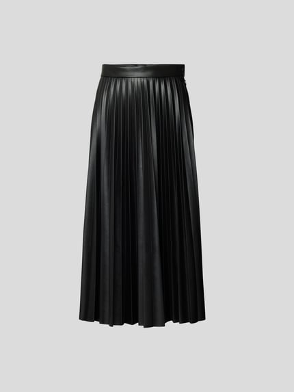 MM6 Maison Margiela Spódnica midi w skórzanym wyglądzie Czarny 2