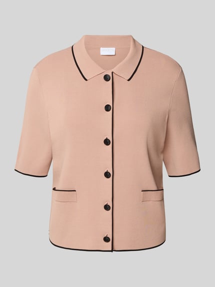 Jake*s Collection Strickjacke mit Knopfleiste Lachs 2