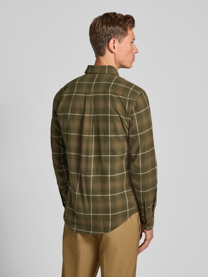 Casual Friday Regular Fit Freizeithemd mit Kentkragen Modell 'MACE' Oliv 5