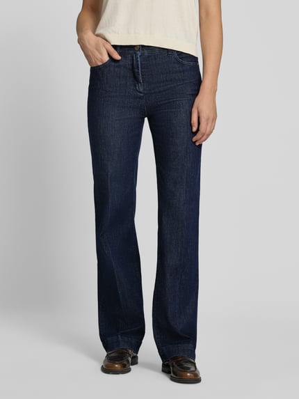 TONI wide fit jeans van mix van katoen en lyocell model 'Jenny' Donkerblauw - 4
