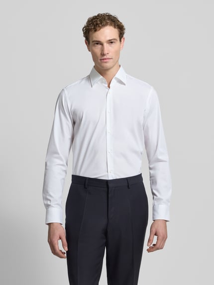 BOSS Regular Fit Businesshemd mit extra langem Arm Weiss 4