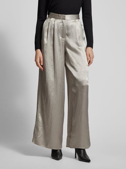 Selected Wide Leg Stoffhose Modell 'SELENE' Beige 4