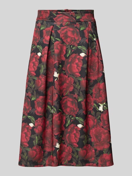 GUIDO MARIA KRETSCHMER WOMAN Midirok met stolpplooien, model 'Paulina' Bordeaux - 2