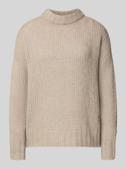 Oversized Strickpullover mit Alpaka-Anteil Modell 'SLOOSSY' Shop The Look MANNEQUINE