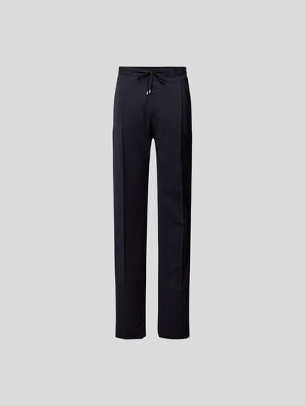 Lardini broek met streepmotief Donkerblauw - 2