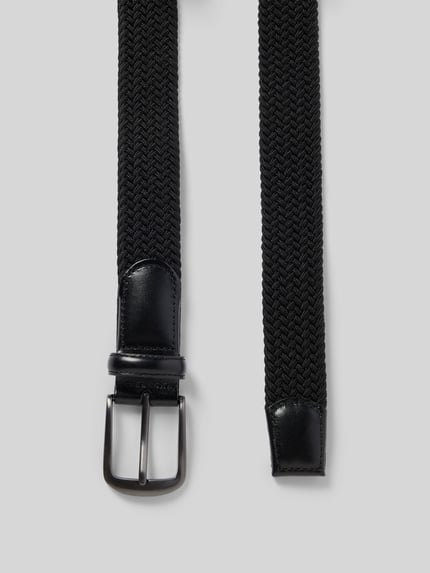 Produktfoto, Gürtel met doornsluiting van MCNEAL, heren riem van elastische materiaalmix met klassiek pasvorm, kabelpatroon, riembreedte 3,5 cm