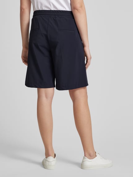 CAMBIO Wide leg korte broek met achterzakken, model 'CLARA' Marineblauw - 5