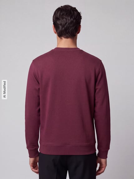 Marc O'Polo DENIM Regular Fit Sweatshirt aus reiner Baumwolle Pflaume 5