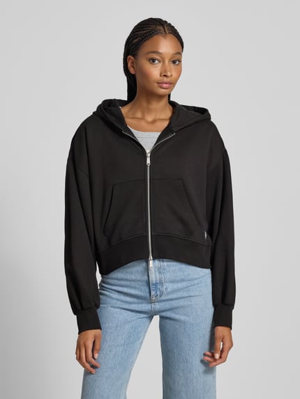 Calvin Klein Jeans Oversized Sweatjacke mit Kapuze Black 4