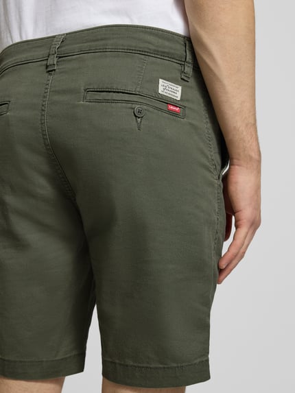 Levi's® Regular Fit Chinoshorts aus Baumwoll-Mix Oliv 3