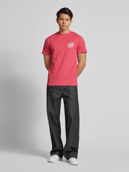 Santa Cruz T-Shirt mit Label-Print Rot 1