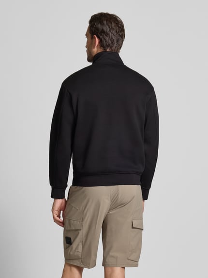 Armani Exchange Sweatshirt mit Stehkragen Modell 'FELPA' Black 5