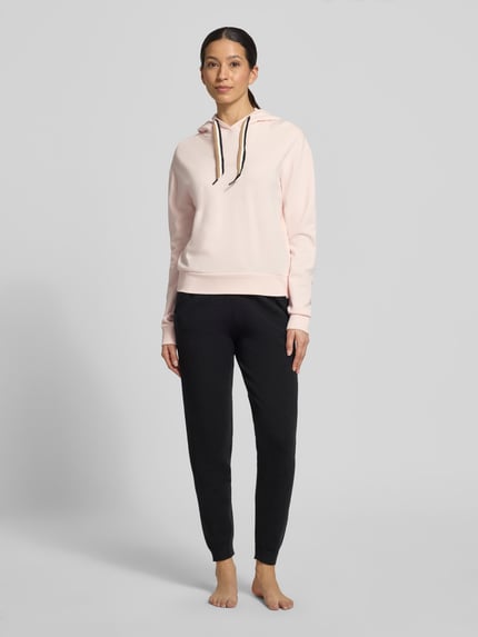 BOSS Regular Fit Hoodie mit Logo-Detail Rosa 1