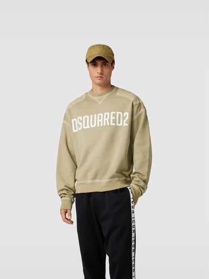 Dsquared2 Sweatshirt met labelprint Lichtgrijs - 4