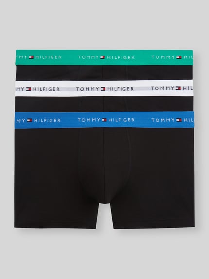 Tommy Hilfiger Regular Fit Trunks aus Baumwoll-Mix im 3er-Pack Ocean 2