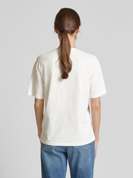 VERO MODA Relaxed Fit T-Shirt aus reiner Baumwolle Modell 'SOPHIE MIA' Weiss 5