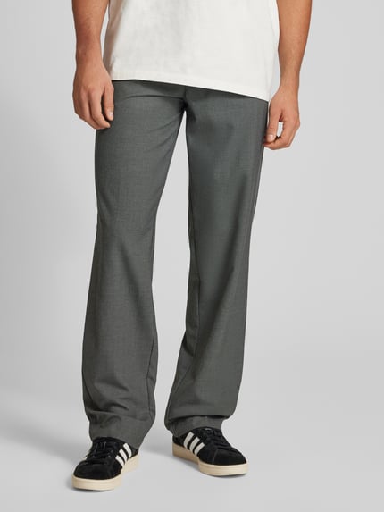 JACK & JONES Loose Fit Chinohose mit Bundfalten Modell 'KARL BANKS' Dunkelgrau 4