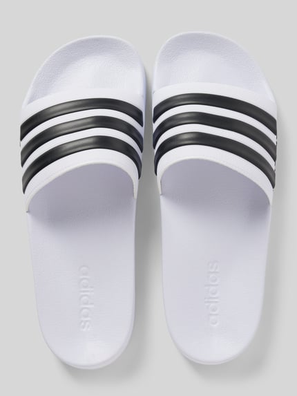 adidas Sportswear Instappers met labelprint, model 'ADILETTE SHOWER' Wit - 3