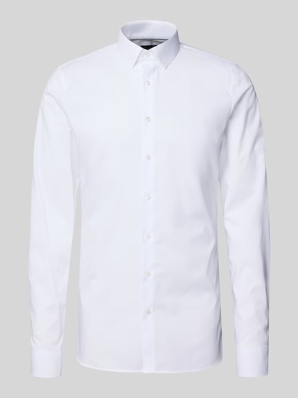 OLYMP No. Six Super Slim Fit Businesshemd mit extra langem Arm Modell 'URBAN KENT' Weiss 2