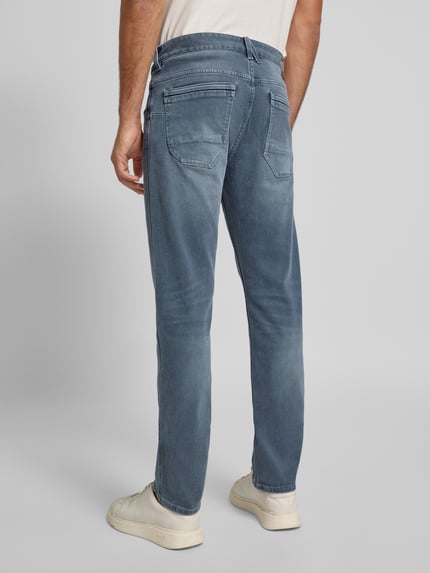 PME Legend Regular Fit Jeans mit Label-Print Modell "Nightflight" Jeansblau 5