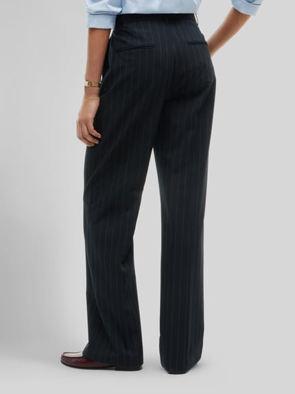 Tommy Hilfiger High Waist Business-Hose mit Logo-Detail Marine 5