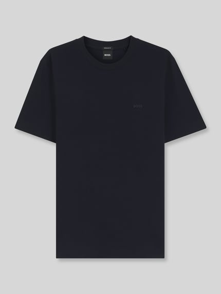 BOSS Regular Fit T-Shirt aus reiner Baumwolle Modell 'Thompson 01' Marine 2