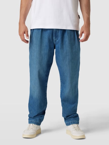 Tommy Hilfiger Relaxed fit jeans met stolpplooien, model 'RUSCAN' Blauw - 4