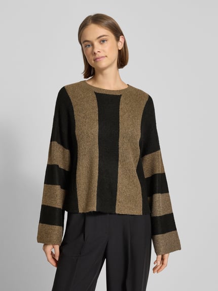 NOISY MAY® Strickpullover mit Rundhalsausschnitt Modell 'AGATHA' Hazel Melange 4