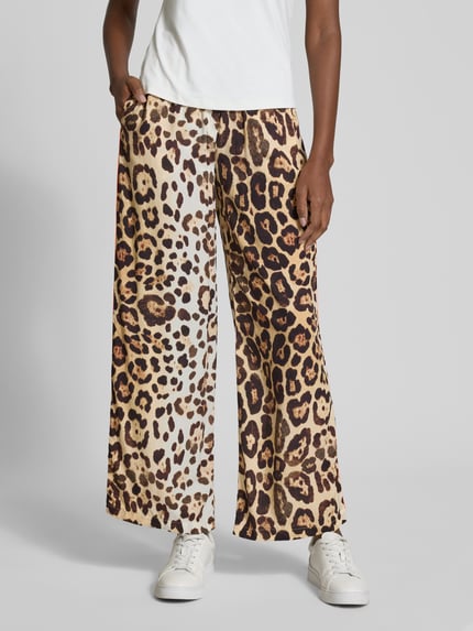 Emily Van den Bergh Stoffhose mit elastischem Bund Beige 4