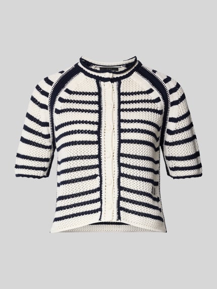 Strickjacke aus Baumwolle mit 1/2-Arm Shop The Look MANNEQUINE