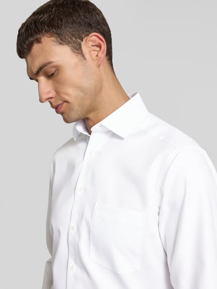 OLYMP Regular Fit Businesshemd mit Kentkragen Weiss 3