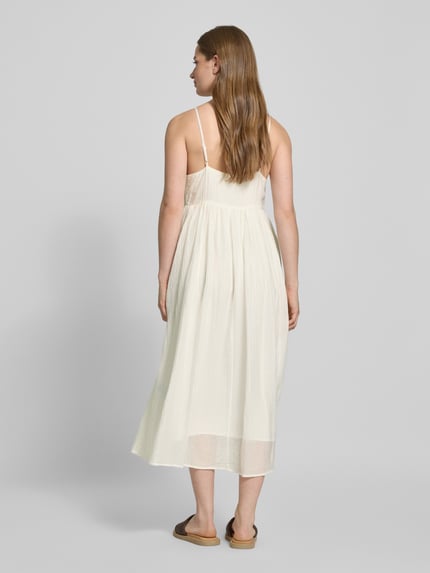 MSCH Copenhagen Midi-jurk met structuurmotief, model 'Amabel' Offwhite - 5
