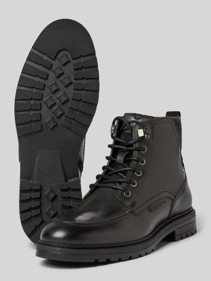 BULLBOXER Boots mit Label-Details und Schnürverschluss Black 4