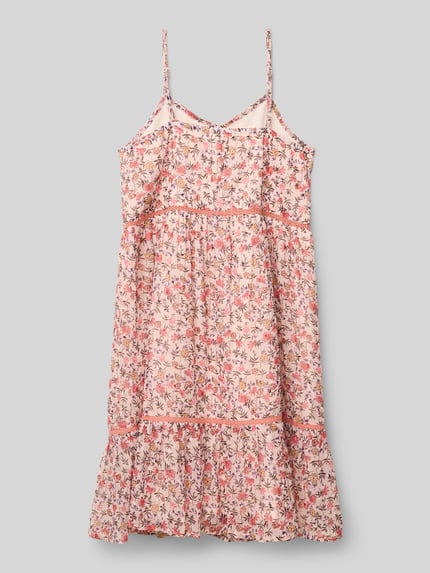Happy Girls Kleid im Stufen-Look mit Spaghettiträgern Ecru 3